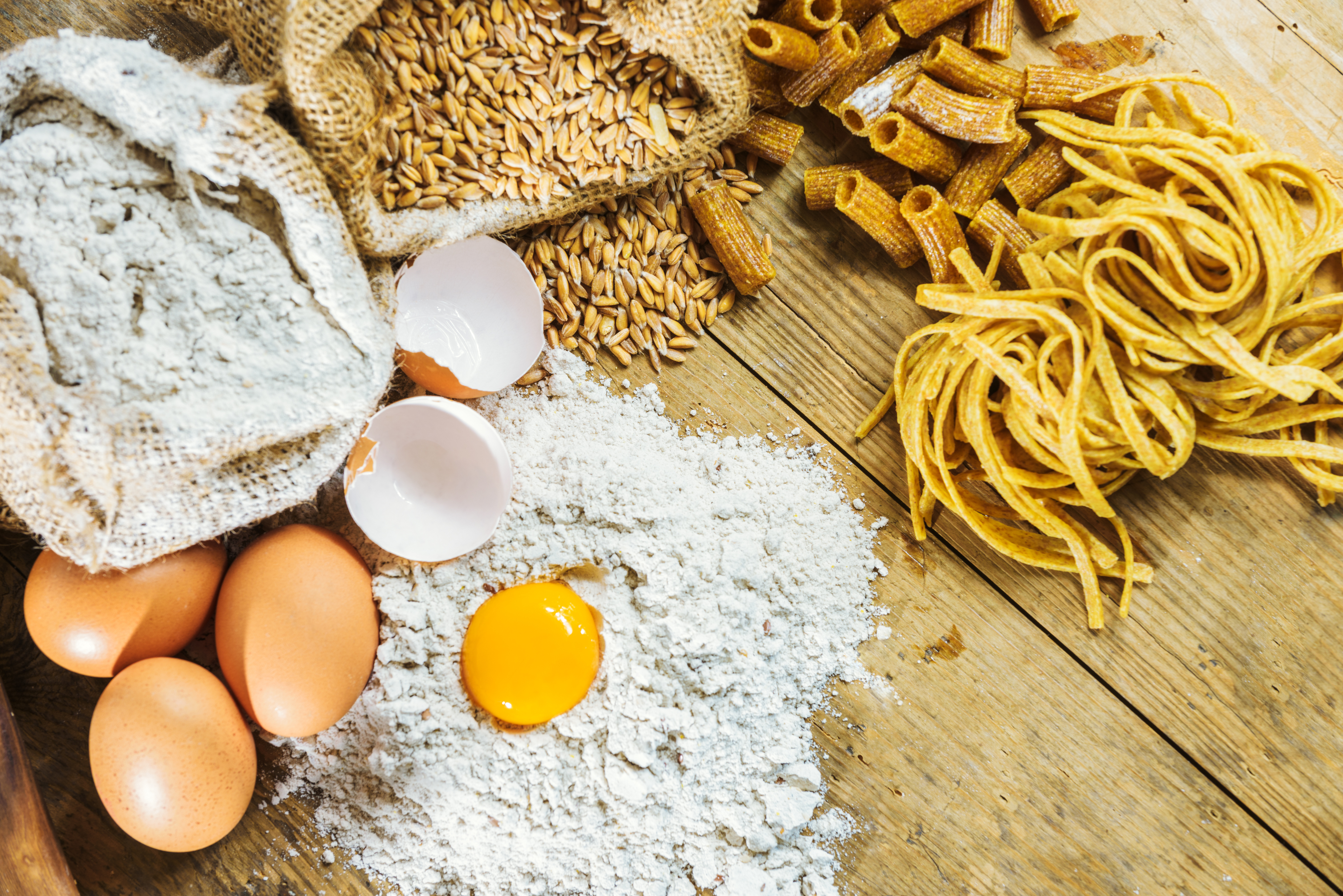 Ingredienser til pasta